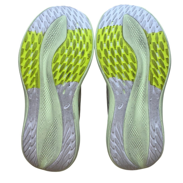Asics Women’s White & Light Green FF Blast Max GlideRide Max Running Shoes Sz 9