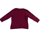 Gap Womens Red Wool V-Neck Sweater Stretch Fit Simple Design Durable Warm Sz L