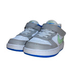 Nike Toddlers Gray & White Leather Adhesive Strap Low Top Shoes Size 6C