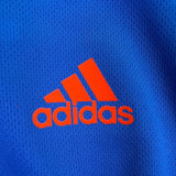 Adidas Mens Blue Long Sleeve ClimaLite Running Shirt W/ Orange Trim Size L