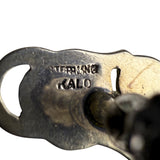 Kalo Sterling Silver Womens Floral Clip Screw On Earrings Handcrafted Intricate