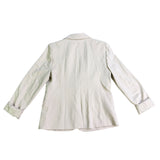 Rachel Zoe Womens Beige Blazer Slim Fit Single Button Jacket Size M