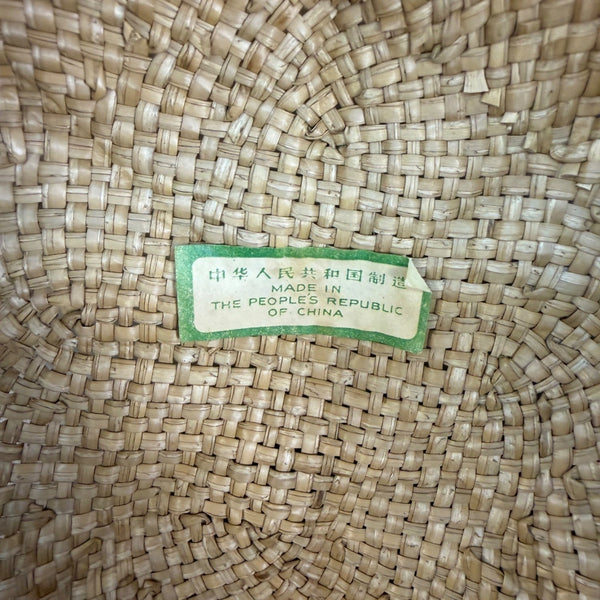 Woven Straw Unisex Natural Sun Hat Breathable Design Ventilated Crown 