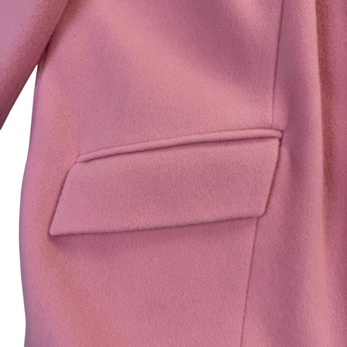 Jessica London Womens Pink Wool Blend Long Button-Front Coat Size 20WT