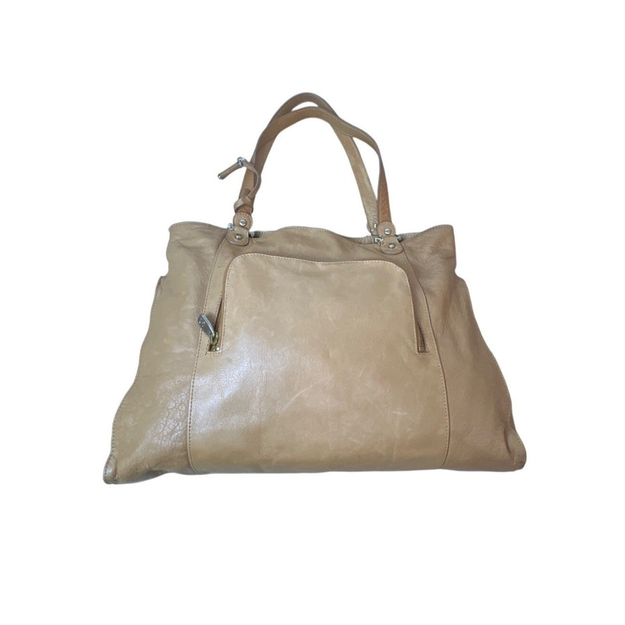 Liz Claiborne Women's Light Brown Leather Shoulder Bag Sz L