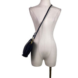 Coach Women’s Black Leather Detachable Strap Classic Crossbody Shoulder Bag