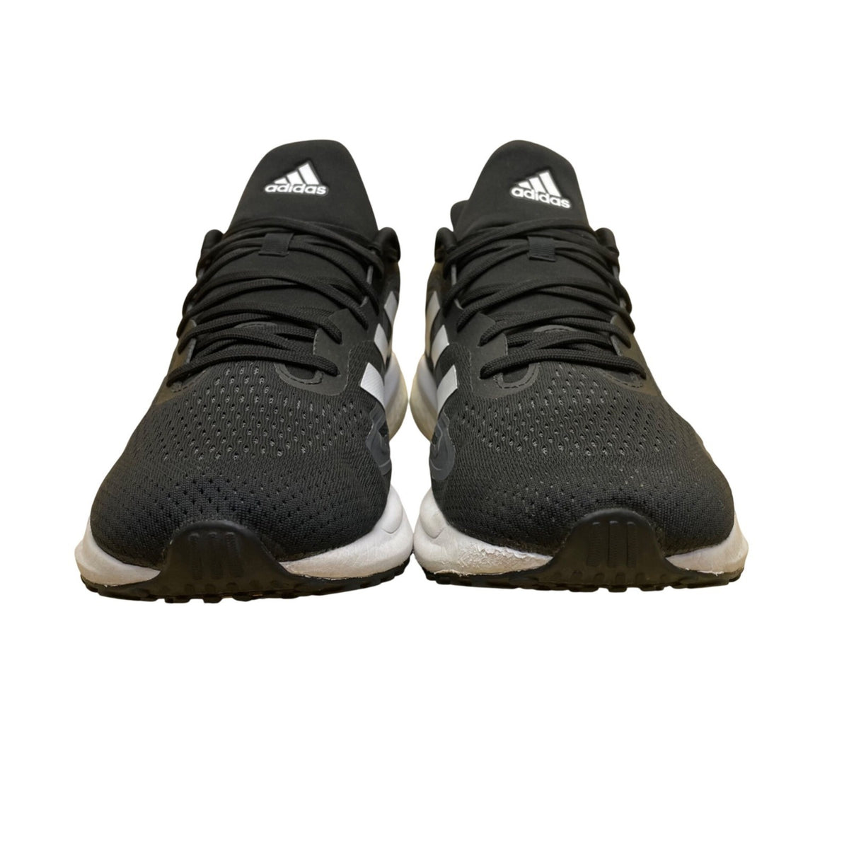 Adidas Men’s Black White Mesh SolarGlide 4 Boost Sole Running Shoes Size 9