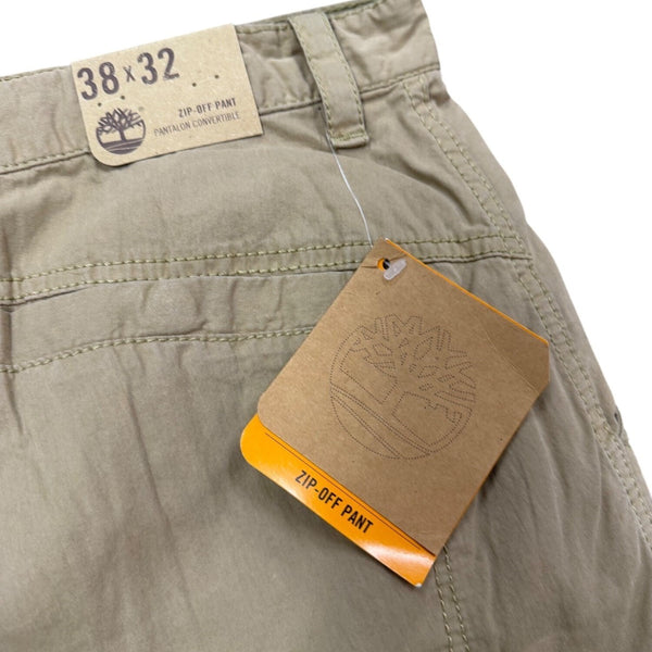 Timberland Mens Tan Convertible Cargo Pants Lightweight Outdoor Sz 38/32