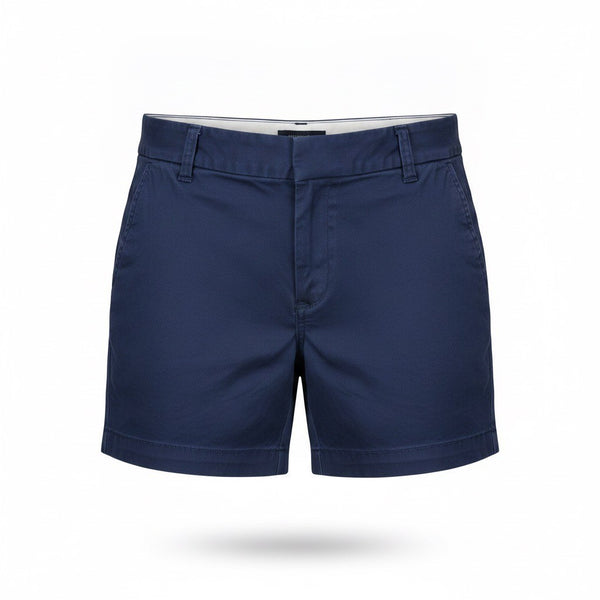 J.Crew Navy Blue Cotton Chino Shorts Womens Casual Summer Wear Size 4