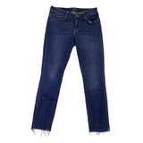 Lucky Brand Womens Blue Cotton Blend Lolita Skinny Frayed Hem Jeans Size 4/27