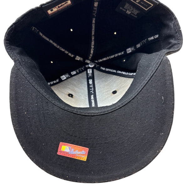 New Era 59Fifty Chicago White Sox Authentic Black Fitted Cap Size 7 3/8