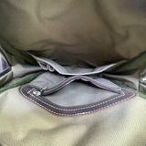 S Beyond Unisex Olive Canvas Adjustable Strap Leather Accents Crossbody Bag