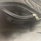 Lgin Women's Black Leather Crossbody Messenger Bag Sz M