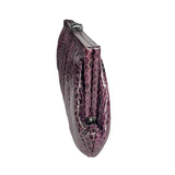 Kotur Women's Purple Snakeskin Evening Clutch Sz S