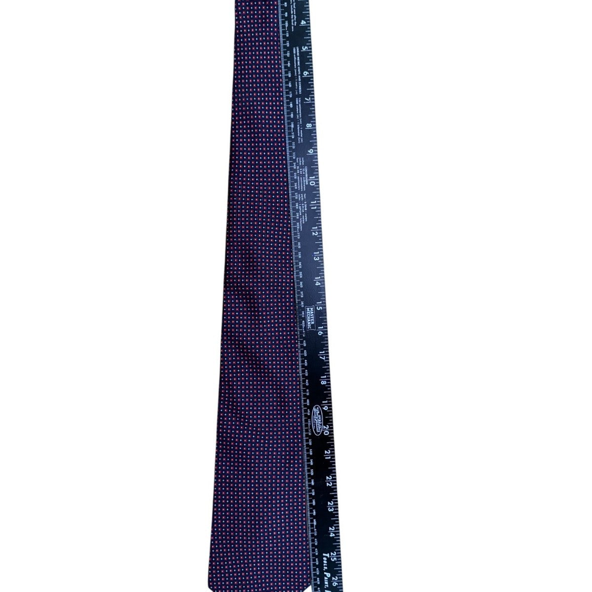Tommy Hilfiger Mens Blue & Red Diamond Pattern Decorative Neck Tie