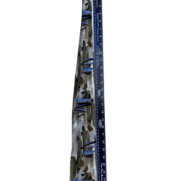 J. Garcia Men’s Tan & Blue Silk Tie Sea Anemone Limited Edition Collection 44