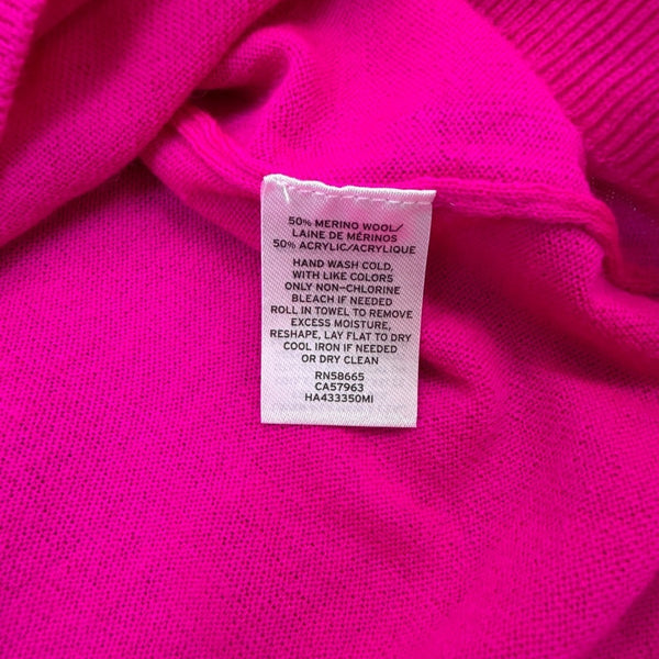 Halogen Womens Pink Turtleneck Long Sleeve Sweater Warm Stylish Size 1