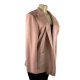 Charter Club Womens Pink Open-Front Blazer Large Lightweight Pockets