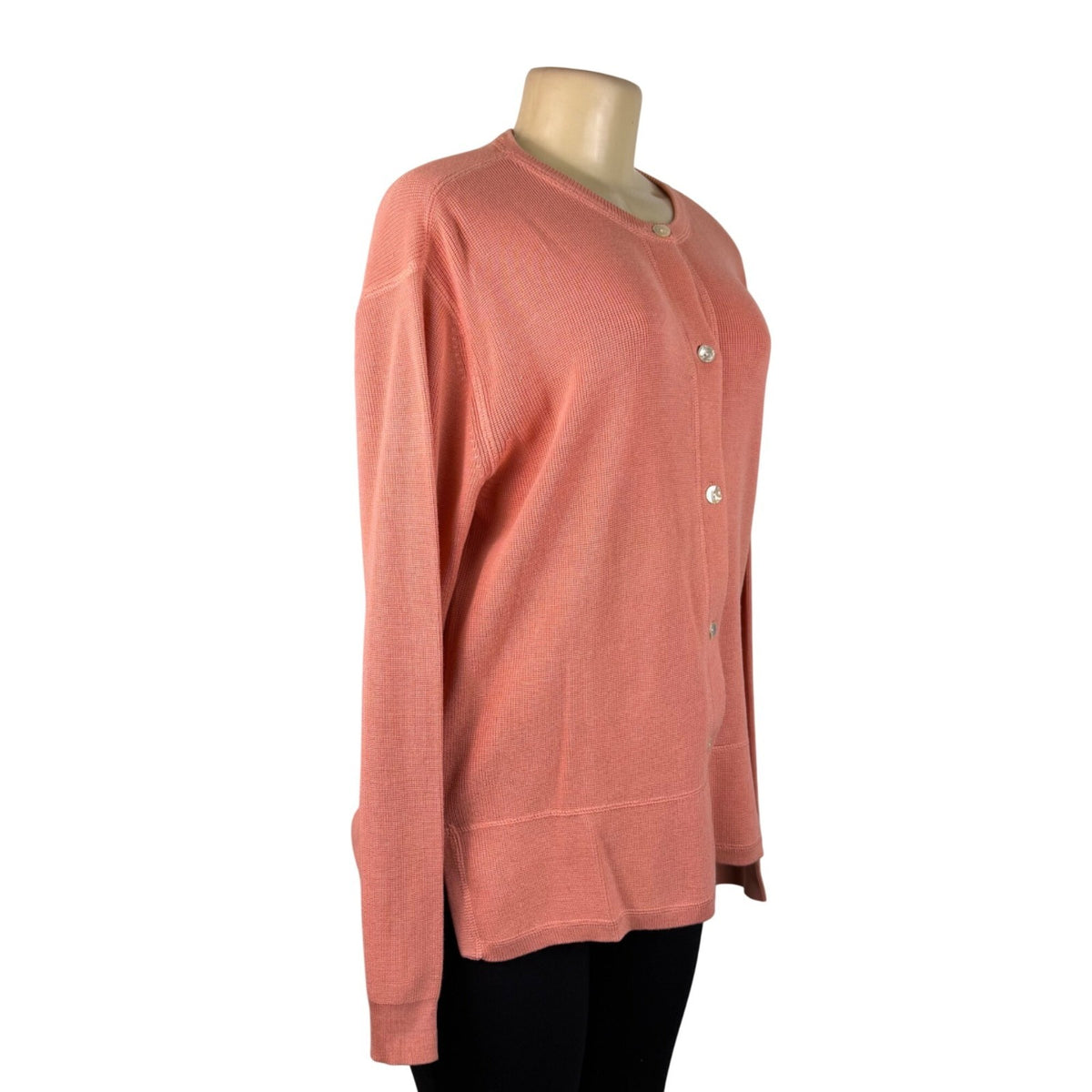 Tommy Bahama Womens Pink Button-Down Cardigan Sweater Size M