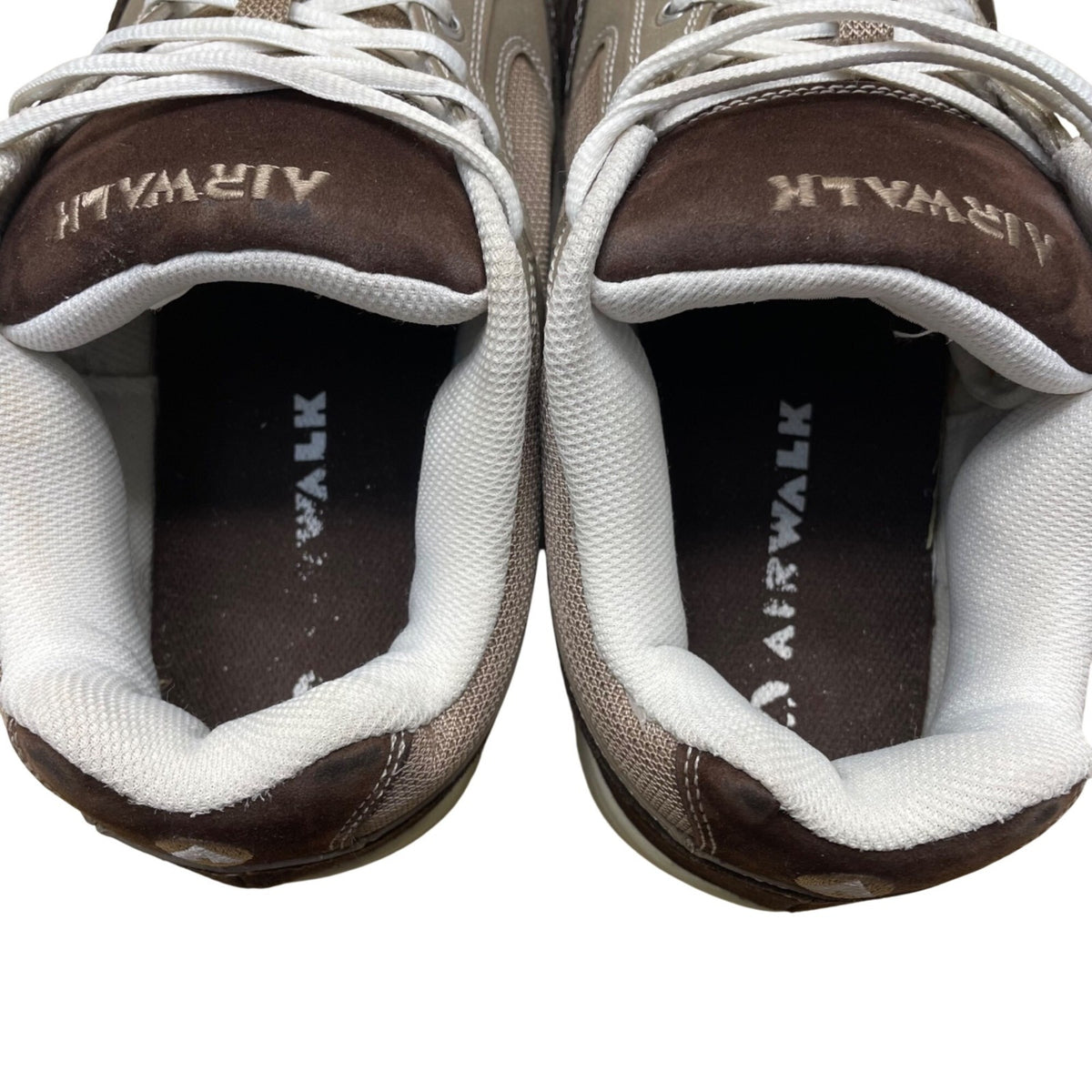 Airwalk Men’s Brown Suede & Gray Mesh Casual Skate Sneakers Size 11W