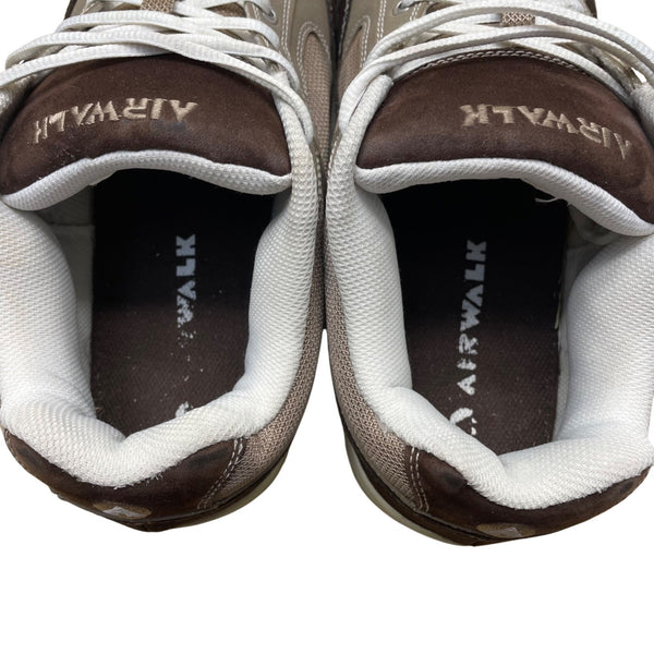 Airwalk Men’s Brown Suede & Gray Mesh Casual Skate Sneakers Size 11W