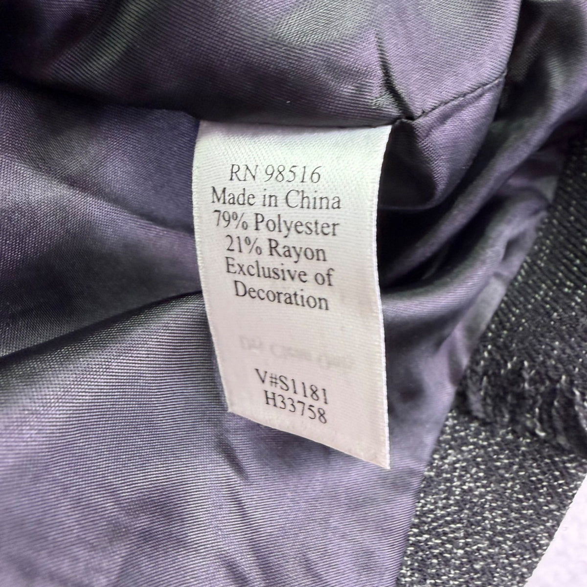 Coldwater Creek Womens Black/Gray Patchwork Button-Up Jacket Size 16