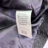 Coldwater Creek Womens Black/Gray Patchwork Button-Up Jacket Size 16