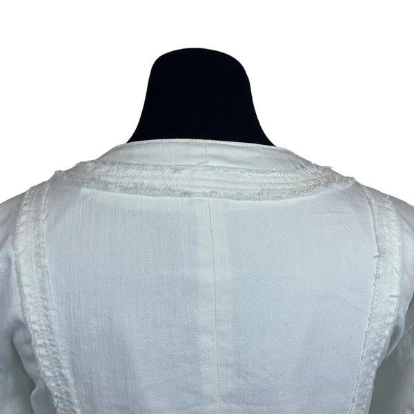 Armani Collezioni Women's White Jean Jacket Sz 38 (US 7)