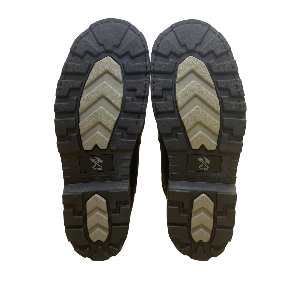 Mens Black Work Boots ASTM Steel Toe Slip-Resistant Size 10M