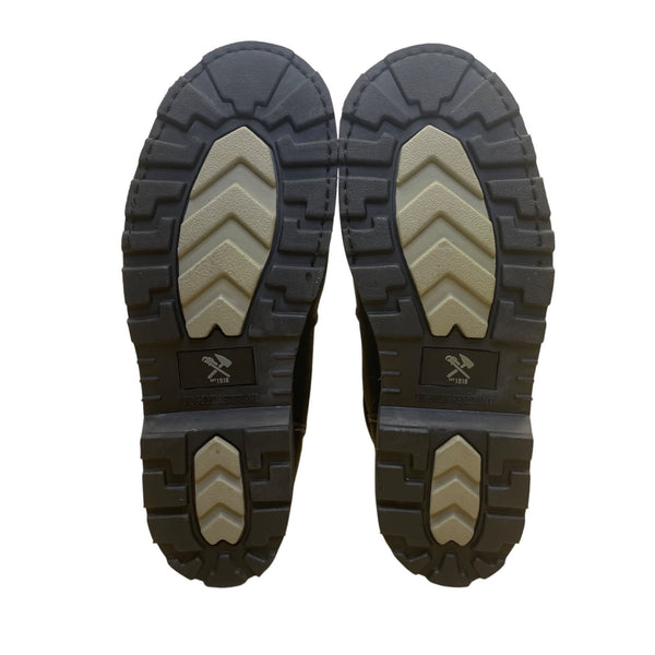 Mens Black Work Boots ASTM Steel Toe Slip-Resistant Size 10M