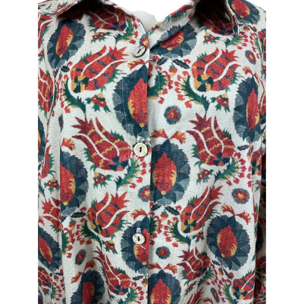 Ipekci Women's Paisley Pattern Long Sleeve Dress Sz 3