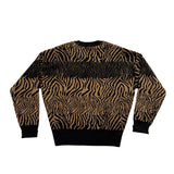 DKNY Womens Beige & Black Animal Print Sweater Size S