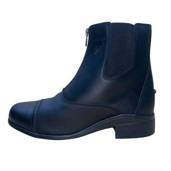 Ariat Women’s Black Leather Heritage Zip Paddock Riding Boots Size 4US