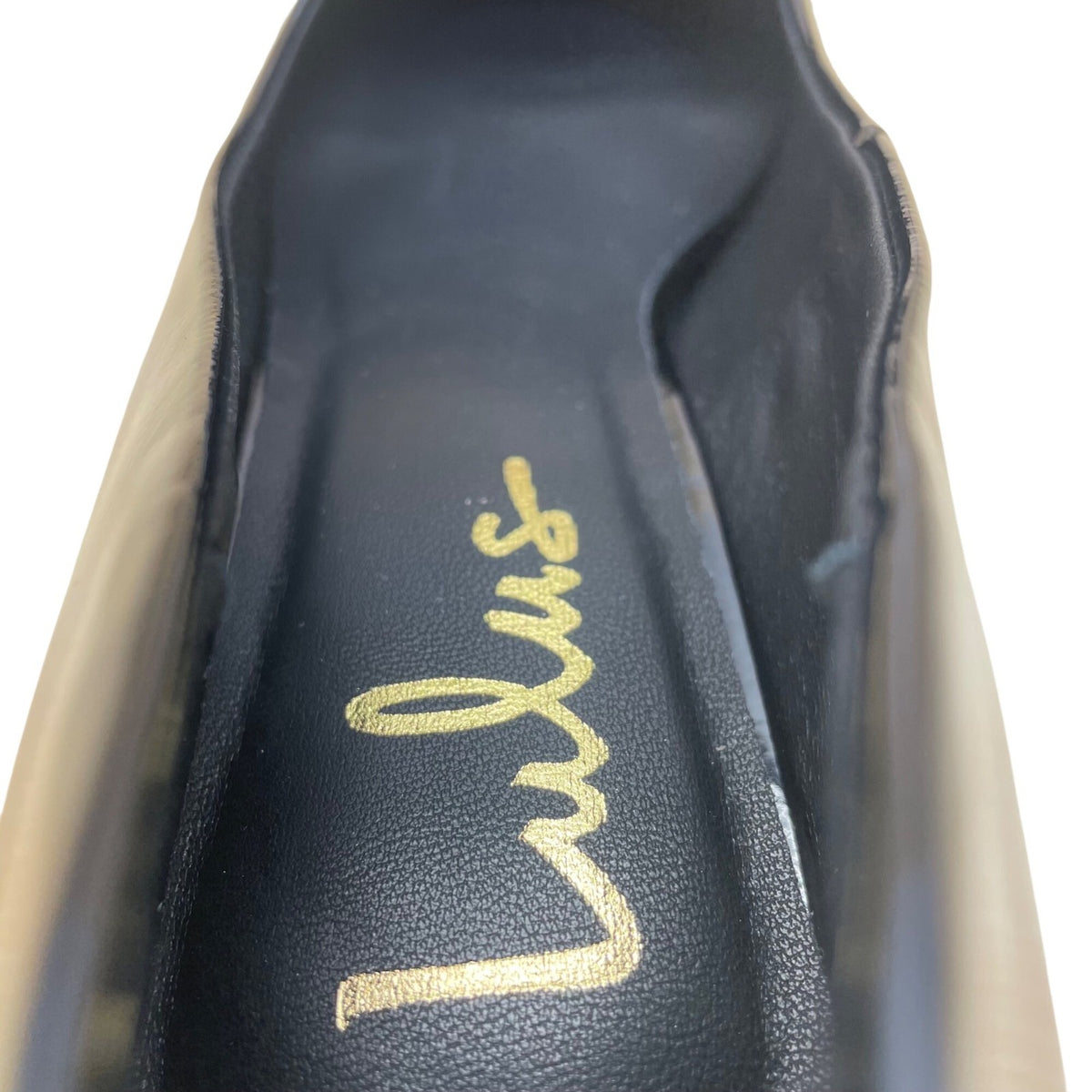 Lulus Womens Black Patent Pointed Toe Kitten Heels Elegant Pump Shoes Sz 9