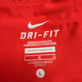 Nike Womens Red Dri-Fit Active Pleated Skort Animal Print  Sz Large