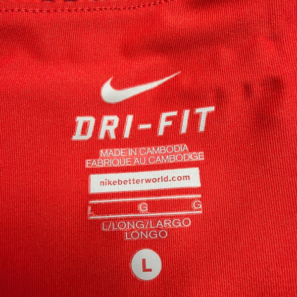 Nike Womens Red Dri-Fit Active Pleated Skort Animal Print  Sz Large