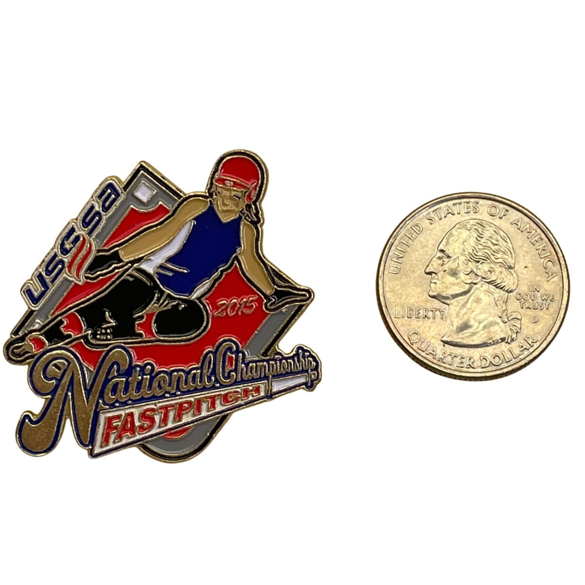 USSSA 2015 National Championship Fastpitch Softball Lapel Pin Collectible