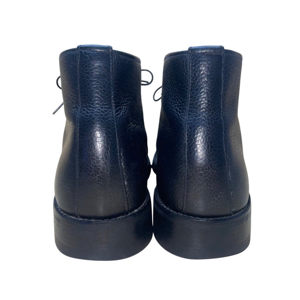 Peal & Co British-Made Men’s Black Leather Lace-Up Chukka Boots Size 9