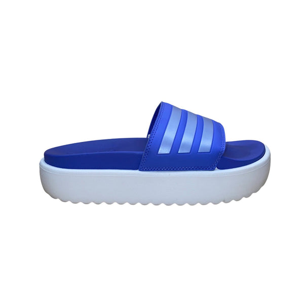 Adidas Women’s Purple & White Synthetic Platform Slide Sandals Size 5