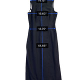 Massimo Dutti Women’s Black Sleeveless Midi Sheath Dress Size M
