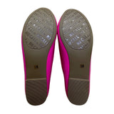 No Call Women’s Hot Pink Patent With Bow Slip-On Ballet Flats Size 7.5W