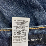 Lucky Brand Womens Blue Cotton Blend Lolita Skinny Frayed Hem Jeans Size 4/27