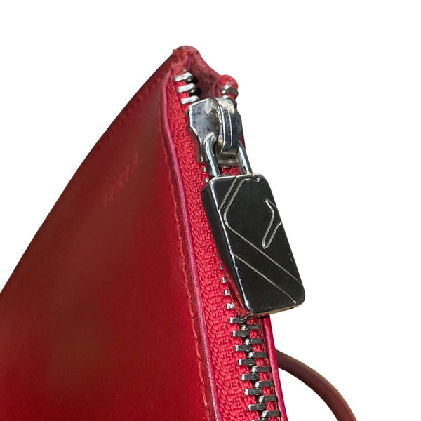 Furla Italy Women’s Red Leather Classic Design Dual Shoulder Straps Tote Bag