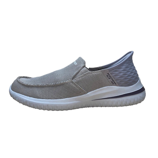 Skechers Men’s Taupe Slip-Ins Go Walk Hands Free Delson Shoes Size US 10
