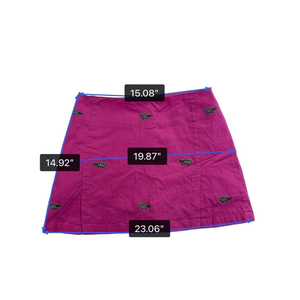 Lilypod Womens Pink Embroidered Skirt Casual Summer Wear Size 10