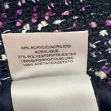 Albert Nipon Womens Purple/Black Tweed Skirt Suit Size 4