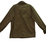 Everlane Mens Olive Green Organic Cotton Utility Jacket Button Up Sz S