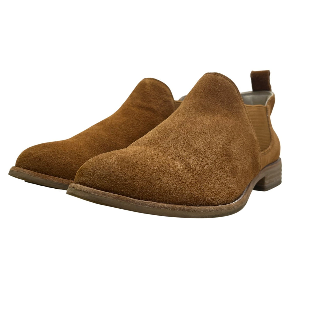 Clark’s Women’s Tan Suede Edenvale Page Slip-On Ankle Boots Size 9M