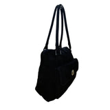 Vera Bradley Women’s Black Quilted Fabric Turn Lock Closure Shoulder Bag
