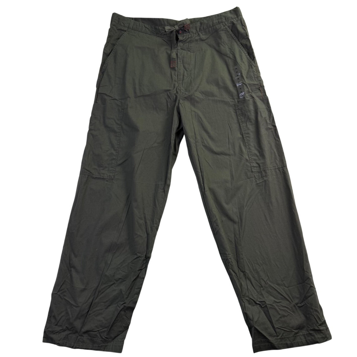 Gap Body Mens Green Casual Pants Lightweight Straight-Leg Pockets Durable  Sz M